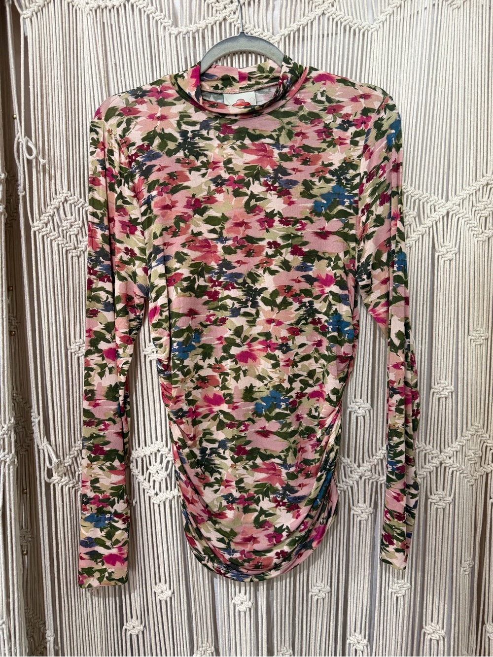 FARM Rio Ikat Tiny Flowers high-neck top